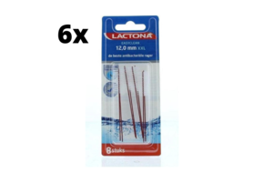 Lactona Ragers EasyClean XXL 12.0mm Donkerrood - 6 x 8 stuks - Voordeelverpakking
