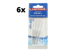 Lactona Ragers EasyClean XL 10.0mm Transparant - 6 x 8 stuks - Voordeelverpakking