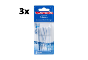 Lactona Ragers EasyClean M 5.0mm Blauw - 3 x 8 stuks - Voordeelverpakking