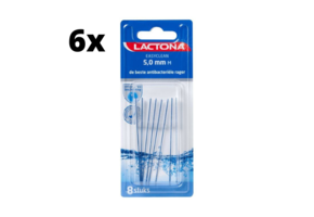 Lactona Ragers EasyClean M 5.0mm Blauw - 6 x 8 stuks - Voordeelverpakking
