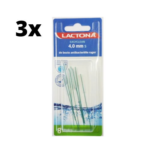 Lactona Ragers EasyClean S 4.0mm Groen - 3 x 8 stuks - Voordeelverpakking