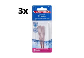 Lactona Ragers EasyClean XS 3.1mm Rood - 3 x 8 stuks - Voordeelverpakking