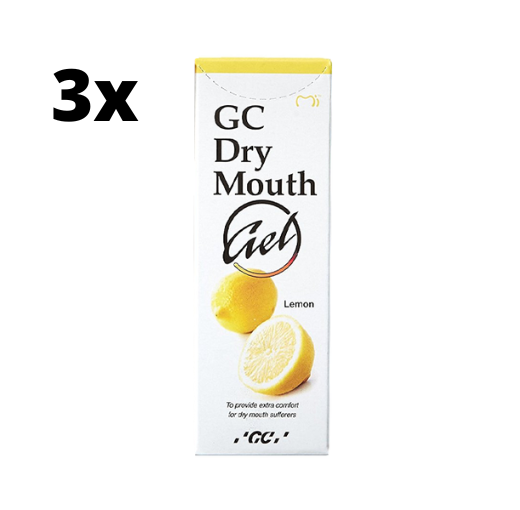 GC Dry Mouth Gel Lemon - 3 x 35 ml - Voordeelverpakking