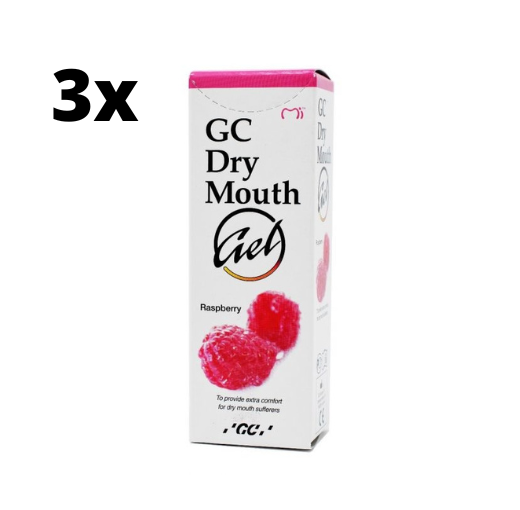 GC Dry Mouth Gel Framboos - 3 x 35 ml - Voordeelverpakking