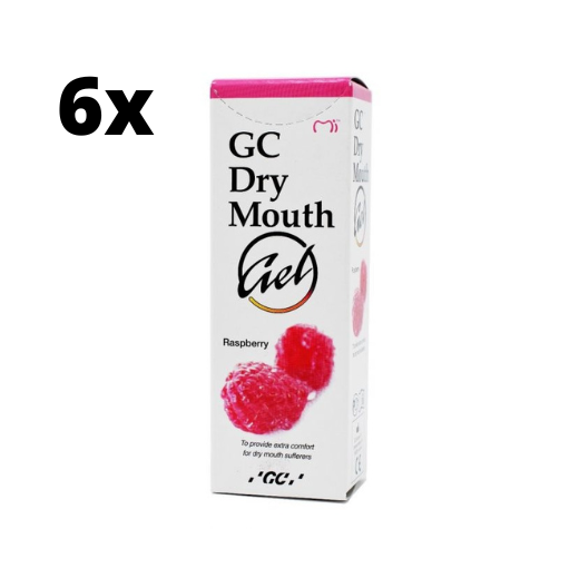 GC Dry Mouth Gel Framboos - 6 x 35 ml - Voordeelverpakking