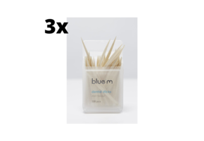 BlueM tandenstokers - 3 x 120 stuks - Voordeelverpakking