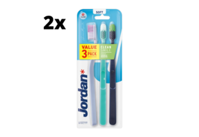 Jordan Tandenborstel Clean Smile Soft - 2 x 3 stuks - Voordeelverpakking
