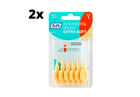 TePe Extra Soft Oranje 0,45mm - 2 x 6 stuks - Voordeelverpakking