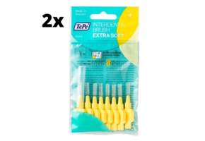 TePe Extra Soft Lichtgeel 0,7mm - 2 x 8 stuks - Voordeelverpakking