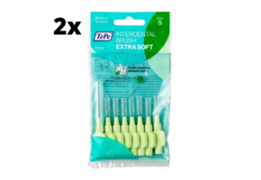 TePe Extra Soft Lichtgroen 0,8mm - 2 x 8 stuks - Voordeelverpakking