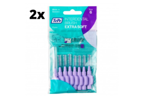 TePe Extra Soft Lichtlila 1,1mm - 2 x 8 stuks - Voordeelverpakking