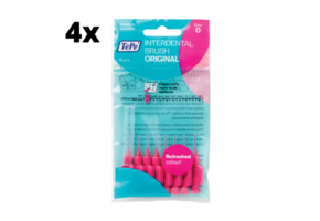 TePe Ragers Roze 0,4mm - 4 x 8 stuks - Voordeelverpakking