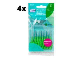 TePe Ragers Groen 0,8mm - 4 x 8 stuks - Voordeelverpakking