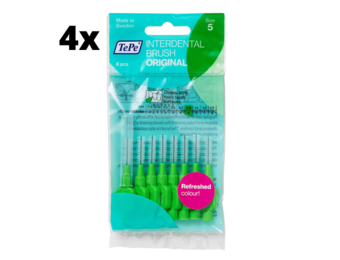 TePe Ragers Groen 0,8mm - 4 x 8 stuks - Voordeelverpakking