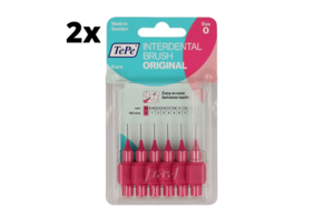 TePe Ragers Roze 0,4mm - 2 x 6 stuks - Voordeelverpakking