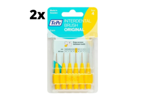 TePe Ragers Geel 0,7mm - 2 x 6 stuks - Voordeelverpakking