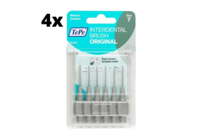 TePe Ragers Grijs 1,3mm - 4 x 6 stuks - Voordeelverpakking