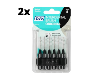 TePe Ragers Zwart 1,5mm - 2 x 6 stuks - Voordeelverpakking