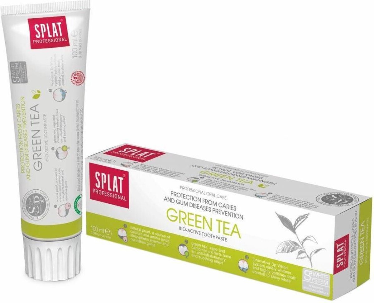 Splat Professional Green Tea Tandpasta - 100 ml - Fluoride vrij