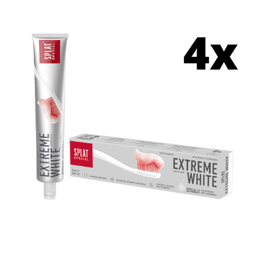 Splat Special Extreme White Tandpasta - 4 x 75 ml - Voordeelverpakking