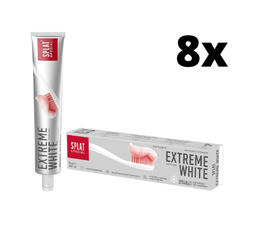 Splat Special Extreme White Tandpasta - 8 x 75 ml - Voordeelverpakking
