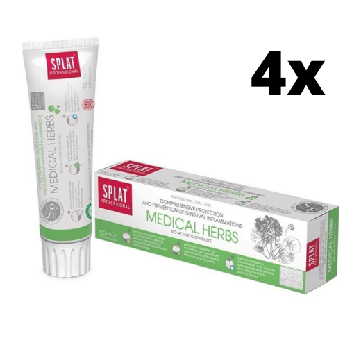 Splat Professional Medical Herbs Tandpasta - 4 x 100 ml - Voordeelverpakking