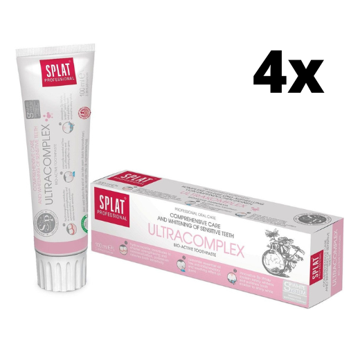 Splat Professional UltraComplex Bio Actieve Tandpasta - 4 x 100 ml - Voordeelverpakking