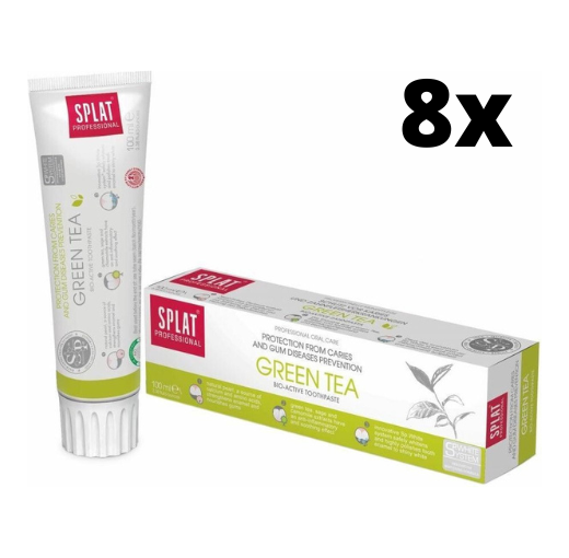 Splat Professional Green Tea Tandpasta - 8 x 100 ml - Voordeelverpakking