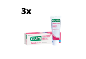 GUM SensiVital+ Tandpasta - 4 x 75 ml - Voordeelverpakking