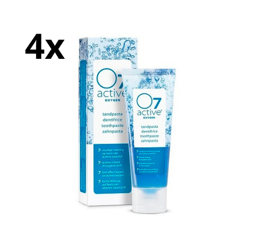 O7 Active Oxygen Tandpasta - 4 x 75 ml - Voordeelverpakking