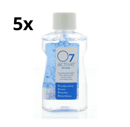 O7 Active Mondspoelmiddel 5 x 500 ml - Voordeelverpakking