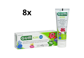 GUM Kids Tandpasta (2-6 jaar) - 8 x 50 ml - Voordeelverpakking