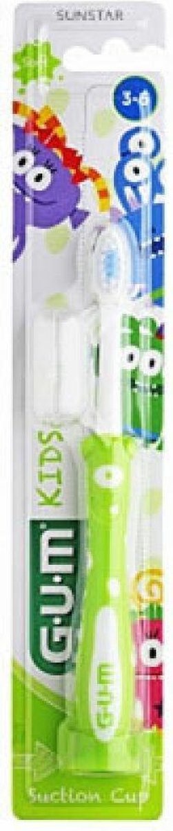 4 x GUM Kids Tandenborstel (2-6 jaar) Groen/Blauw