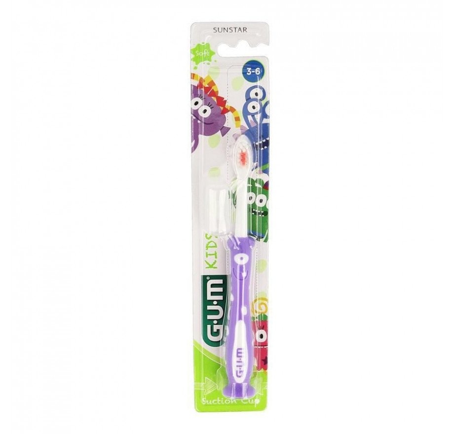 4 x GUM Kids Tandenborstel (2-6 jaar) Rood/Paars