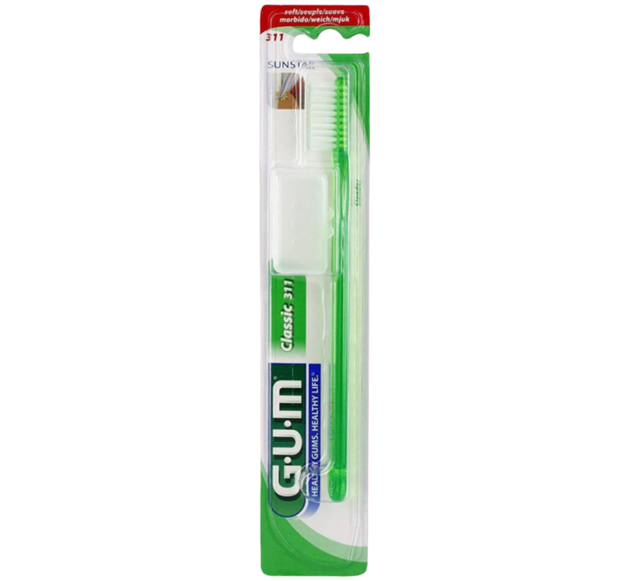 GUM Classic Soft 311 Tandenborstel met Kleine Kop