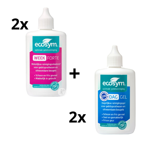 2x Ecosym Weekbehandeling + 2x Dagbehandeling gel - 4x 100 ml
