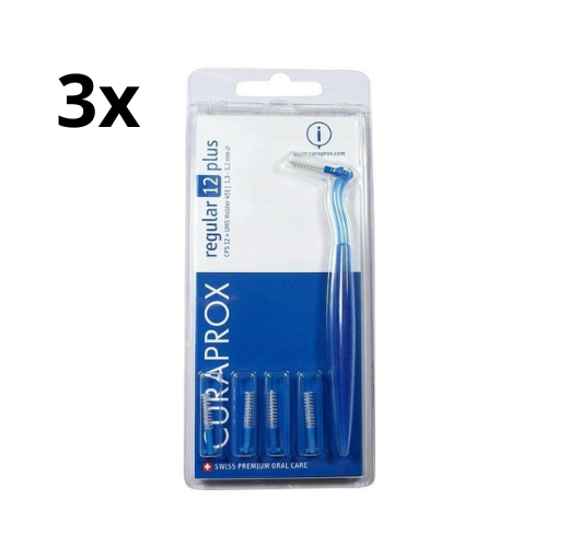 3x Curaprox ragers met houder CPS 12 regular plus - Voordeelverpakking