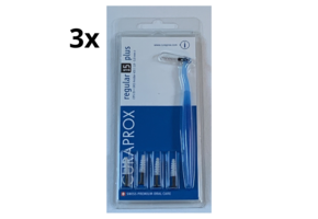 3x Curaprox ragers met houder CPS 15 regular plus - Voordeelverpakking