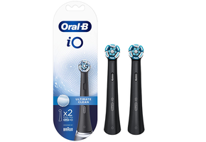 Oral-B iO Ultimate Clean - Opzetborstels - Zwart - 2 Stuks
