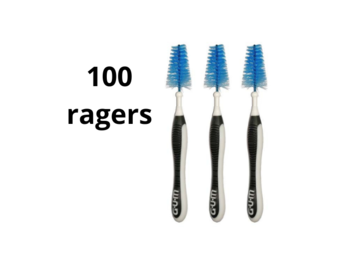 GUM Trav-ler Ragers 2.6mm Zwart - 2 x 50 stuks - Voordeelverpakking