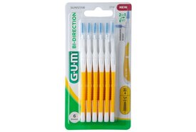 GUM Bi-Direction 1.4 mm Geel - 6 stuks