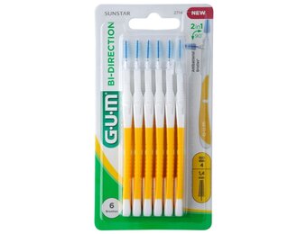 GUM Bi-Direction 1.4 mm Geel - 6 stuks