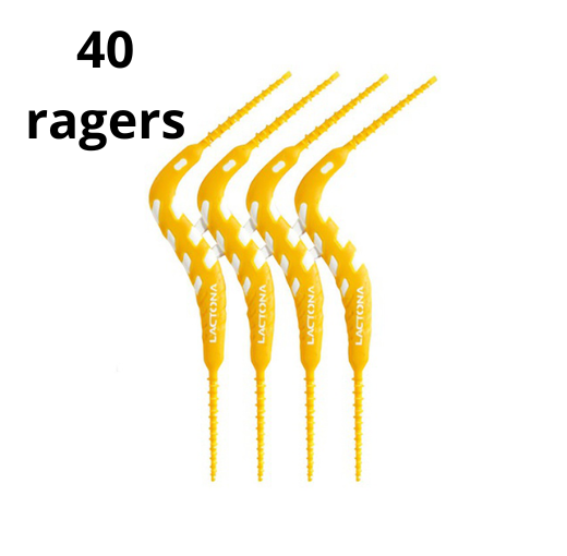 Lactona FlexPicks 2in1 XS/S Geel - 2 x 20 stuks - Voordeelverpakking