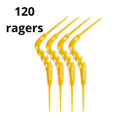 Lactona FlexPicks 2in1 XS/S Geel - 6 x 20 stuks - Voordeelverpakking