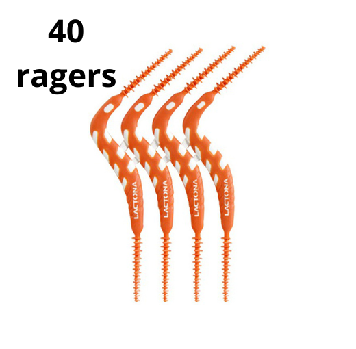 Lactona FlexPicks 2in1 M/L Oranje - 2 x 20 stuks - Voordeelverpakking