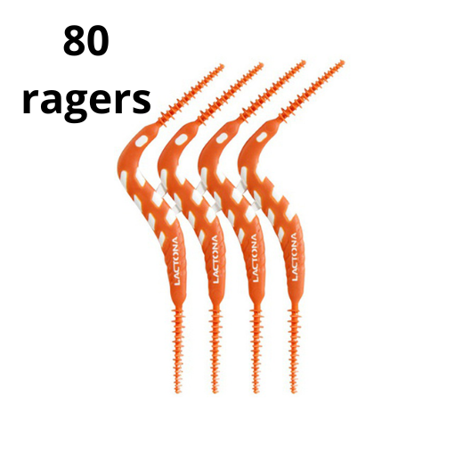 Lactona FlexPicks 2in1 M/L Oranje - 4 x 20 stuks - Voordeelverpakking