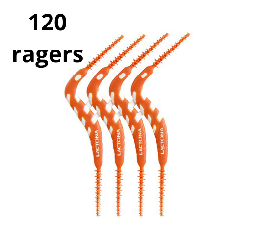 Lactona FlexPicks 2in1 M/L Oranje - 6 x 20 stuks - Voordeelverpakking