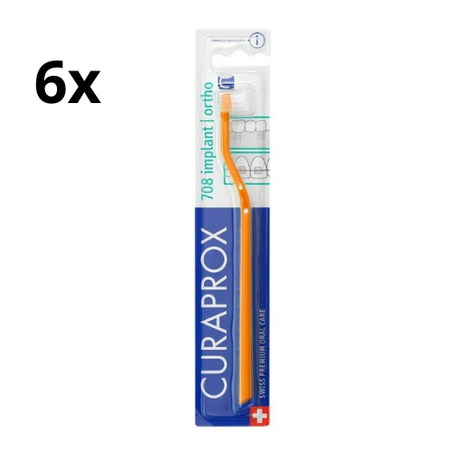 6x Curaprox CS 708 Implantaat Tandenborstel - Voordeelverpakking
