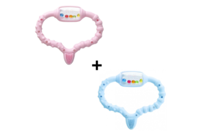 2x Curaprox Bijtring - Roze & Blauw