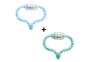 2x Curaprox Bijtring - Blauw & Turquoise